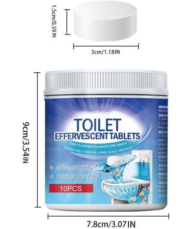 Toilet Effervescent Tablets Effective Cleaning For Toilet Stains Odor Elimination And Freshening Lint Pro Lint (Blue One Size) Blue One Size - Buy Online on GoSupps.com