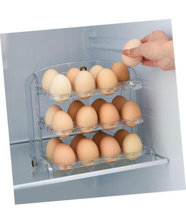 Kitchen Accessories Clear Egg Multi-layer Tray Household Storage Kitchen Container re-usable - Buy Online on GoSupps.com