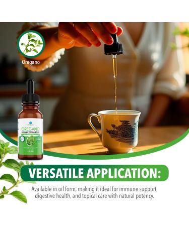 Dr. Robaina Organic Oil of Oregano Drops 87% Carvacrol Wild Greek Oregano (Hirtum) Cold-Pressed in EVOO 432 Servings Immune & Digestive Support Alcohol-Free Vegan Non-GMO 1 Unit - Buy Online on GoSupps.com
