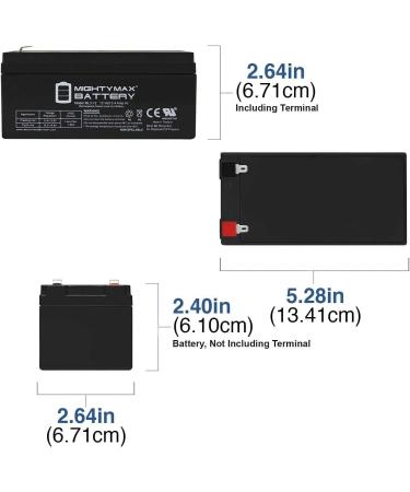Mighty Max Battery ML3-12 12V 3.4AH Sealed Lead Acid Battery - Ideal for BB BP3-12 | International Shipping Available - Buy Online on GoSupps.com