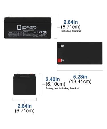 Mighty Max Battery ML3-12 12V 3.4AH UPS Replacement for APC BACK-UPS ES BE350R - Reliable International Shipping - Buy Online on GoSupps.com