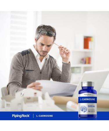 Piping Rock L-Carnosine 500mg Capsules - Amino Acid Supplement | Non-GMO & Gluten Free - 90 Count - Buy Online on GoSupps.com