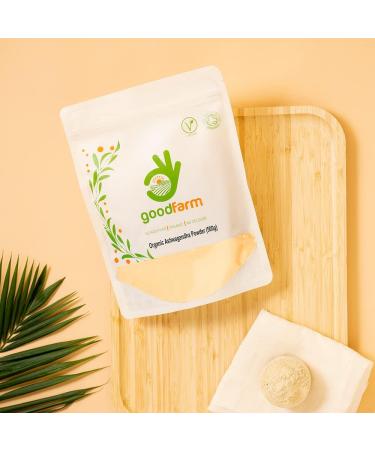 Organic Ashwagandha Powder 500g - Premium Quality Certified Organic Superfood for Stress Relief | Vegan Ayurvedic Adaptogen - 1 kg - Buy Online on GoSupps.com