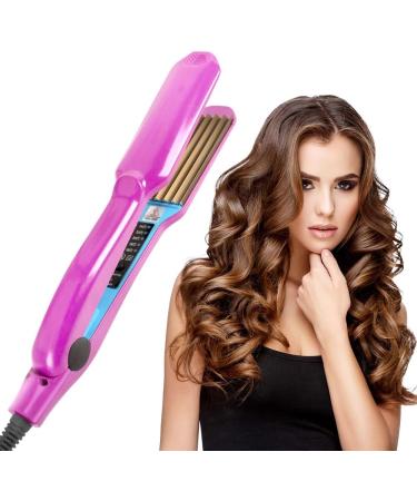 NAVESO Hair Crimping Iron with Wide Plates and 5 Heat Settings - Volumizing Styling Tool for Fluffy Hairstyles and Corn Perms - Buy Online on GoSupps.com