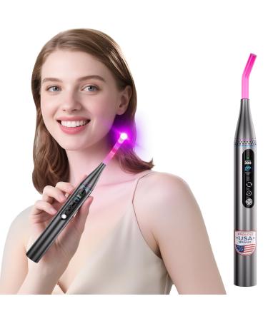 LifeZoom Cold Sore Device for Lips, 3-in-1 Infrared Red Light Therapy Inside Mouth, Red Light Therapy for Face, Infrared Blue Light Therapy for Body, Canker Sore Device.