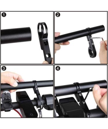 Tinke Handlebar Extender - Double Bicycle Aluminum Alloy Bracket Extension | Compatible with XIAOMI M365/Pro 1S, Ninebot ES1/ES2 | Blue - Buy Online on GoSupps.com