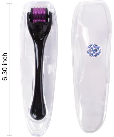 WEBSUN Derma Roller 1.0mm Micro Needle Face Roller for Stretch Marks Acne Scars Hair Loss Skin Needle Roller (1.0mm Black) - Buy Online on GoSupps.com