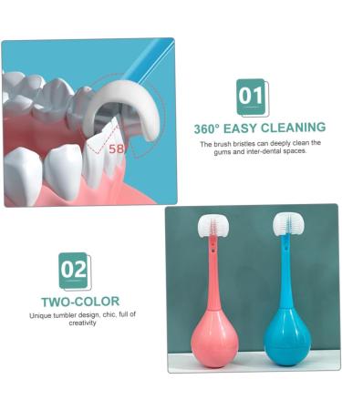 Minkissy 2-Pack Tumbler Toothbrush Set for Kids - Fun Cartoon Design Oral Hygiene Tools for Children - Buy Online on GoSupps.com