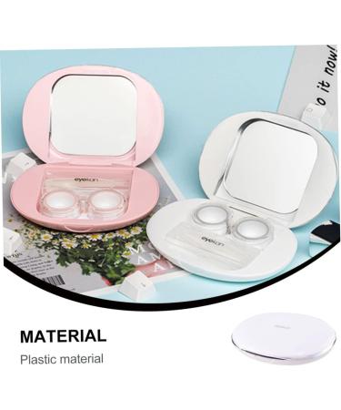 Buy Gatuida 2-Pack Companion Box for Contact Lenses - Mirror Foil & Cobblestone Design - Invisible White - International Shipping Available - Buy Online on GoSupps.com