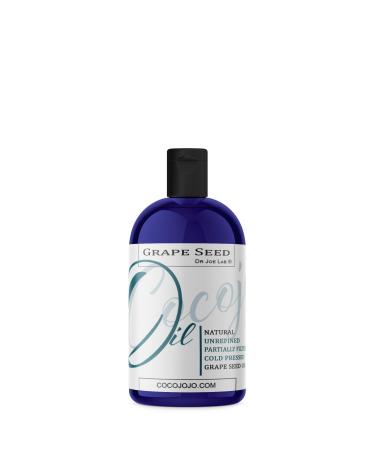 Grape Seed Oil 4 oz Pure Natural Cold Pressed Unrefined Extra Virgin Grapeseed Oil - for Hair Skin Body Nail and Beard - Moisturizing Soothing Hydrating & Nourishing