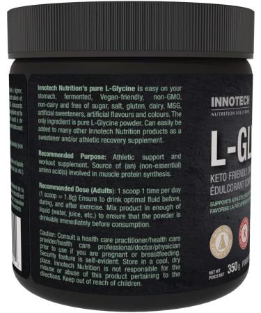 L-Glycine Powder 350 g (Keto Friendly Sweetener) - Buy Online on GoSupps.com