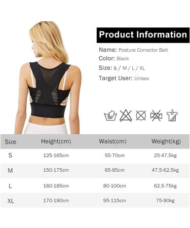 Posture Corrector Protection Back Shoulder Posture Correction Band Humpback Back Pain Relief Corrector Breathable Brace (Size : Small) Feito na China Full moon lofty ambition - Buy Online on GoSupps.com