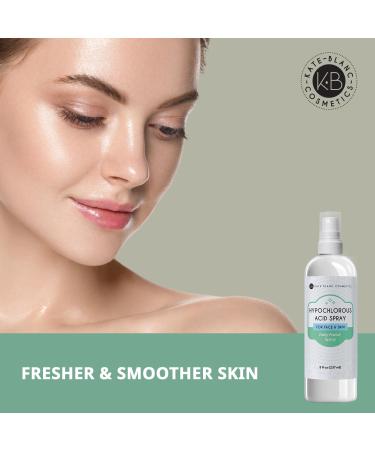 Kate Blanc Cosmetics Hypochlorous Acid Spray for Face and Skin. Gentle Facial Cleanser for Acne-Prone & Sensitive Skin with .02% HOCl (8oz) 8 Fl Oz (Pack of 1) - Buy Online on GoSupps.com