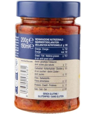  Italian Gourmet E.R. Barilla Pesto Rustico Mediterraneo 3-pack of gluten-free Italian pasta sauces with zucchini peppers and tomatoes vegan/vegetarian pesto for bread and bruschetta 200g + gourmet Italian polpa - Buy Online on GoSupps.com