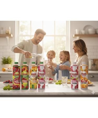 RAAK Sirop Grenadine Premium Pack 6 750 ml (180 verres) Dilution 1:7 Go t grenadine authentique Format familial - Buy Online on GoSupps.com