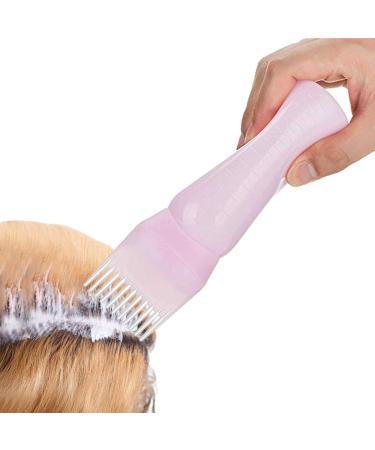 Root Comb Applicator Bottle Hair Dye Applicator Brush Applicator Bottle For Hair Root Comb Color Applicator Bottle With Graduated Scale Pink - Buy Online on GoSupps.com