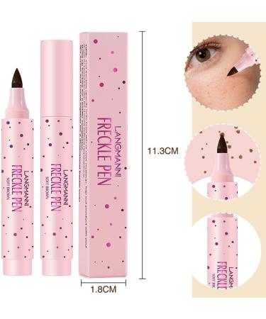 NHQZ 2 x freckle stick natural makeup stick for realistic freckles easy to apply dark brown - Buy Online on GoSupps.com