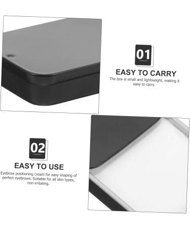 OHPHCALL aluminum box brow mapping tool eyebrow mapping cream eyebrow drawing 1 count (Pack of 1) Black - Buy Online on GoSupps.com