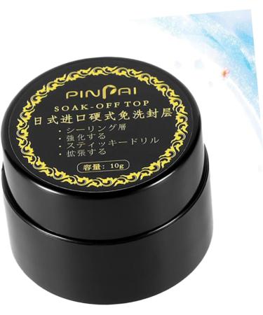 Beaupretty Gel Polish Glue Gel Nail Lacquer Gel Nail Polish Nail Art Nail Art Adhesive Builder UV Nail Art Decoration Nail Art Glue Gel Polish Clear UV Gel extend Clear Coat Nails 3.5*2.5*0.5cm Black - Buy Online on GoSupps.com