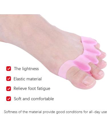 Evtscan Toe Separator - 4 Pairs Silicone Bunion Pain Relief & Correction Tool - Blue | Best Orthotic Solution - Buy Online on GoSupps.com