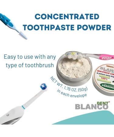 Fluoride-Free Powder Toothpaste - 2 Bags & 2 Jars for Natural Teeth Whitening & Healthy Gums - International Shipping - Buy Online on GoSupps.com