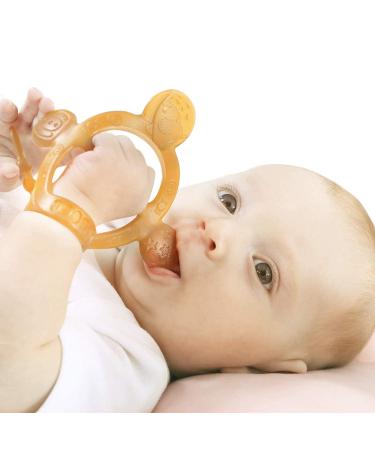 HEORSHE Baby Teething Toy - Silicone Adjustable Wristband Chew Toy for Babies 0-12 Months - Brown - Buy Online on GoSupps.com