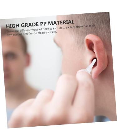 HOLIDYOYO 30pcs Conical Bottle Ear Washer Nozzles Replaces Old Nozzles Fine Workmanship Safe Practical Ear Cleaning Tools - Buy Online on GoSupps.com