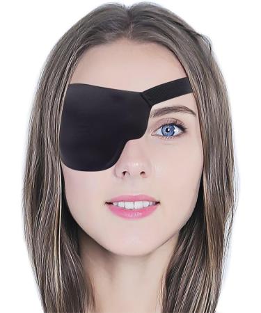 Medical Eye Patches for Adults - 3D Adjustable Blackout Sponge Eye Mask for Lazy Eye (Right Eye - Buy Online on GoSupps.com
