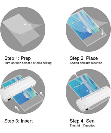 KTRIO 200 Pack 3 Mil Laminating Sheets - 8.5 x 11 Inch Clear Thermal Pouches for Letter Size Paper - 9 x 11.5 Inch Lamination Sheets with Round Corners - Buy Online on GoSupps.com