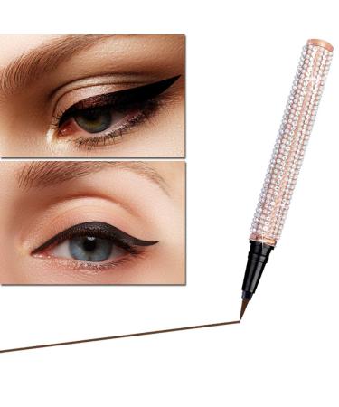 2-in-1 Eyelash Glue Pen & Liquid Eyeliner - Self-adhesive, No Glue or Magnetic, Diamond Bling Glitter, Twin-Black Brown - Buy Online on GoSupps.com