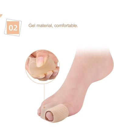 Bunion Pads Toe Tubes 10pcs - Toe Cushion Sleeves for Overlapping Toes & Bunions - Gel Toe Protectors for Pain Relief - Buy Online on GoSupps.com
