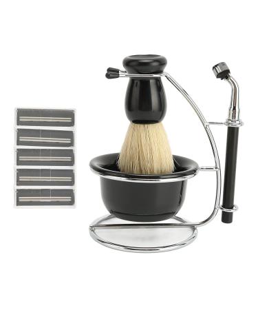 Premium 5-in-1 Shaving Set for Men | Razor Brush Bowl & Stand | Manual Shaving Collection - International Shipping Available - Buy Online on GoSupps.com