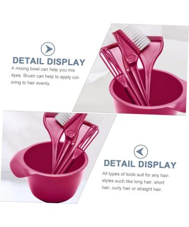 MAGICLULU 2 Sets Hairdressing Tool Professional Blender Mixology Kit Hair Coloring Tool Diy Hair Coloring Kit Pro Tools Hair Coloring Stirrer Hair Coloring Bowl Diy Hair Dye Abs Red Brush - Buy Online on GoSupps.com