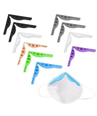 FOZZA Anti Fog Nose Bridge(10Pcs),Increases Breathing Space Nose Bridge Strip,Reusable Silicone Nose Bridge Pad for Teachers,students,doctors,staff,everyone who wears glasses