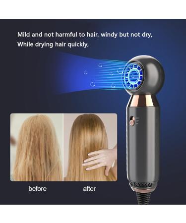 TIYETA Ionic Hair Dryer 800W Professional Salon Blow Dryer Small Size Travel Hair Dryer Powerful Fast Blow Dryer for Home Salon Travel Woman Kids Grey - Buy Online on GoSupps.com