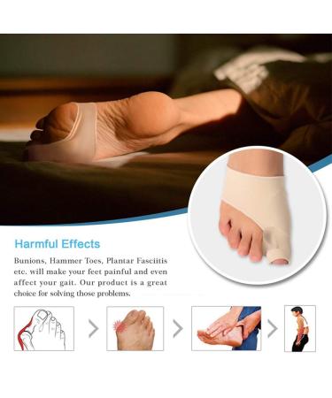 Buy Higger Bunion Corrector & Relief Sleeves Kit - Pain Relief for Hallux Valgus & Hammer Toe | Unisex Bunion Treatment - Buy Online on GoSupps.com