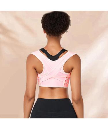 Back Straightener Corrector Adjustable Back Corrector - Effective Back Corrector Braces for Women Men Pink Medium - Buy Online on GoSupps.com