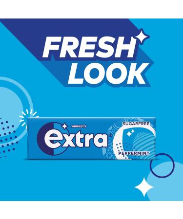 Extra Chewing Gum Sugar Free Peppermint Flavour Chewing Gum Bulk 30 Packs of 10 Pieces & Chewing Gum Sugar Free Spearmint Flavour Chewing Gum Bulk 30 Packs of 10 Pieces - Buy Online on GoSupps.com