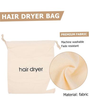 VINTORKY Travel Blow Dryer Hair Dryer Storage Bag Drawstring Organizer Travel Hair Dryer Pouch 33x30cm Beige - Buy Online on GoSupps.com