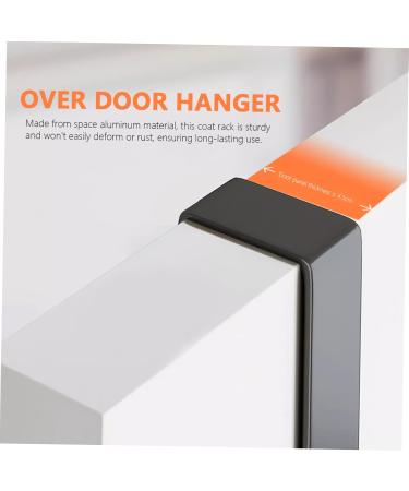 PRETYZOOM Door Hanging Hooks Space Aluminum Door Hanger Peg Hooks Hangers Back Door Coat Hooks Door Rack Hanger Shelf Outdoor - Buy Online on GoSupps.com