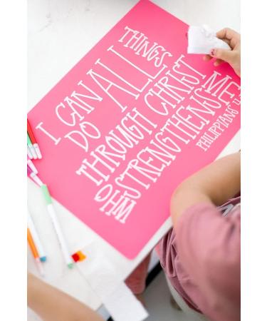 HIS KIDS COMPANY Phil 4:13 Pink PLACEMAT - Empowering Kids to Achieve Anything! - Buy Online on GoSupps.com