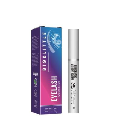 Eyelash Serum for Broader Fuller Eyelashes - BIG&LITTLE TIES Eyelash Growth Serum to Enhance Beautiful Lashes Growth Serum to Enhance Your Lashes and Brows (0.20 fl oz)