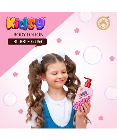 Buy Mom & World Kidsy Bubble Gum Moisturising Body Lotion - Gentle Dermatologically Tested for Kids with Shea & Kokum Butter 235 ml - International Shipping Available - Buy Online on GoSupps.com