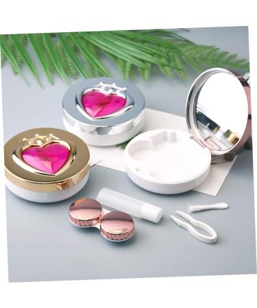 Buy Healvian 6 STK Contact Lens Container Set - Ceramic Case Tweezers & Toothbrush Holder | Practical & Stylish Storage for Glasses - Buy Online on GoSupps.com