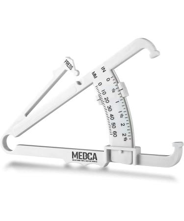 Body Fat Caliper & Measuring Tape Kit - Accurate BMI & Weight-Loss Tool - New White Design - Buy Online on GoSupps.com