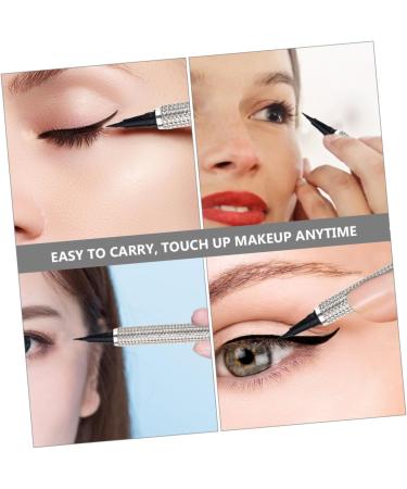 BELLIFFY Liquid Eyeliner Girl Eye Makeup Accessory Girl Eyeliner Makeup Pen Gel Pu Sticker Drill Silver - Buy Online on GoSupps.com