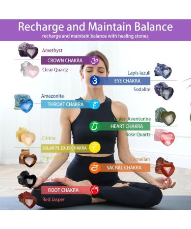 Osdue 9-Piece Colorful Crystal Stones Set | Healing Gemstones for Meditation Chakra & Energy | Perfect Gift for Children & Lovers - Buy Online on GoSupps.com