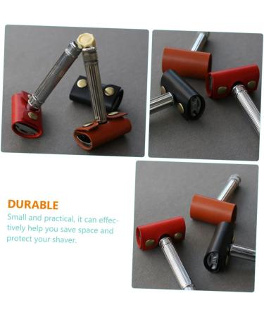 Gadpiparty 4-Piece Safety Razor Set for Men | Travel Accessories | Leather Case for Face & Servant Razors - Buy Online on GoSupps.com