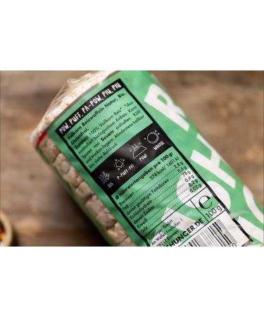 Reishunger Organic Rice Waffles - Vegan Gluten-Free Low-Fat Snack (12x100g) - Salt & Sugar Free - Buy Online on GoSupps.com