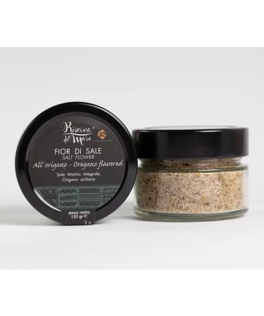 Fior di sale di Trapani Sicily whole wheat salt flour flavored flour salt 120 g oregano - Buy Online on GoSupps.com